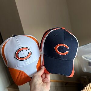 NWT 50$ Chicago Bears Caps Set - Navy and White